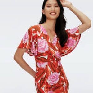 nwt Diane Von Furstenberg zetna floral midi
